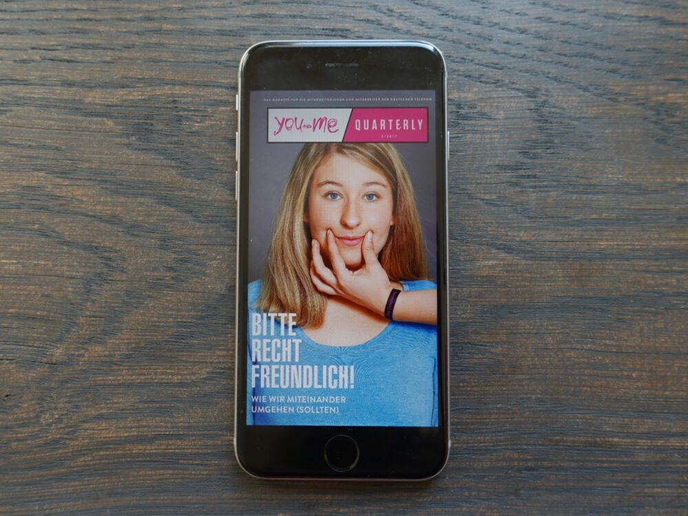 Mitarbeitermagazin auf dem Handy